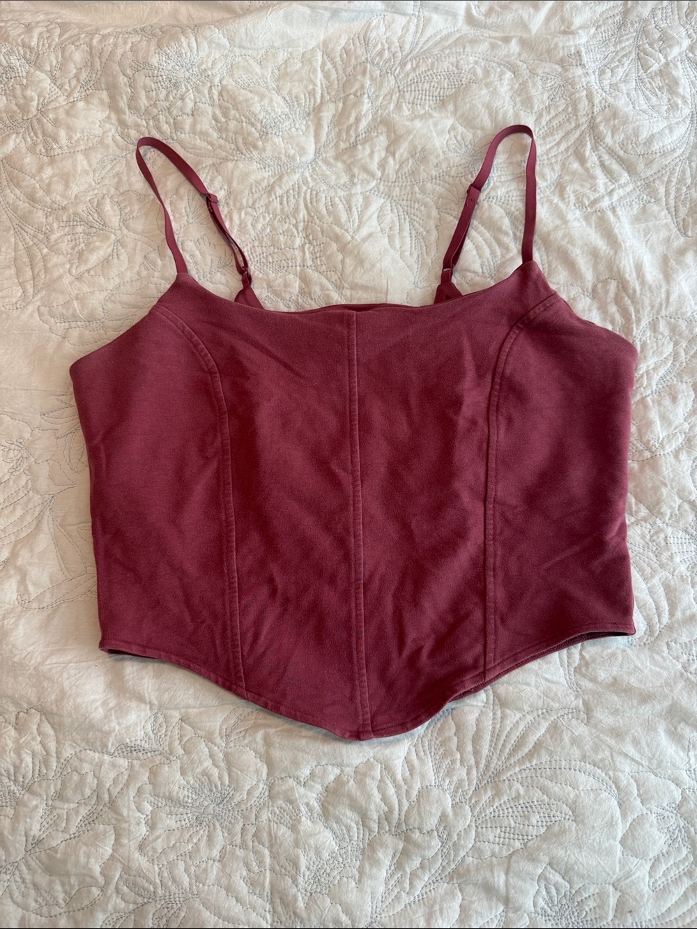 ALO Yoga Corset-Style Cropped Cami